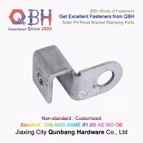 Qbh Supporto per stent per rack per staffa per pannello fotovoltaico a energia solare in acciaio inossidabile personalizzato Qbh Non